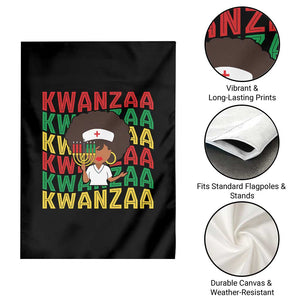 Kwanzaa Nurse Pride Garden Flag African Heritage Holiday Gift TS12 Print Your Wear