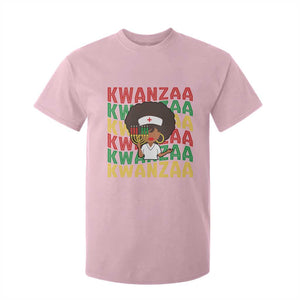 Kwanzaa Nurse Pride T Shirt For Kid African Heritage Holiday Gift TS12 Light Pink Print Your Wear