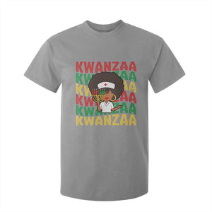 Kwanzaa Nurse Pride T Shirt For Kid African Heritage Holiday Gift TS12 Sport Gray Print Your Wear