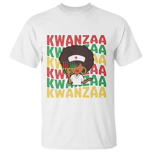 Kwanzaa Nurse Pride T Shirt African Heritage Holiday Gift TS12 White Print Your Wear