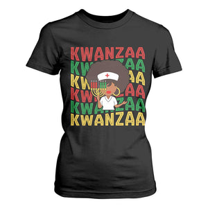 Kwanzaa Nurse Pride T Shirt For Women African Heritage Holiday Gift TS12 Black Print Your Wear
