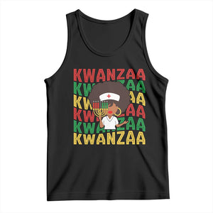 Kwanzaa Nurse Pride Tank Top African Heritage Holiday Gift TS12 Black Print Your Wear