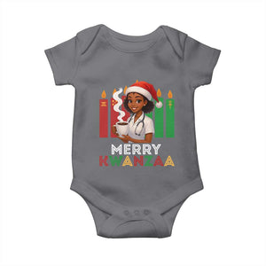 Merry Kwanzaa Baby Onesie Nurse African American Holiday Celebration Gift TS12 Charcoal Print Your Wear