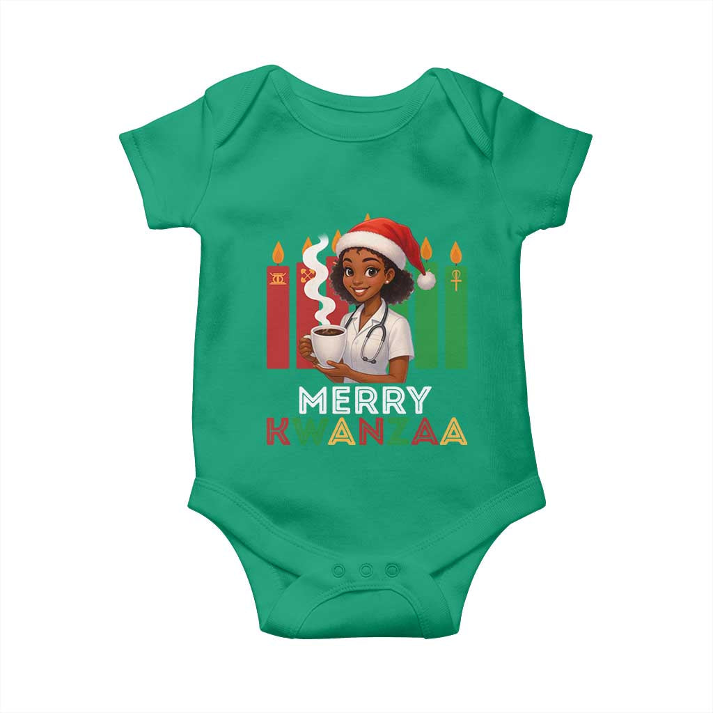 Merry Kwanzaa Baby Onesie Nurse African American Holiday Celebration Gift TS12 Irish Green Print Your Wear