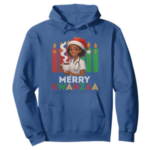 Merry Kwanzaa Hoodie Nurse African American Holiday Celebration Gift TS12 Royal Blue Print Your Wear