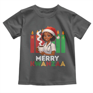 Merry Kwanzaa Toddler T Shirt Nurse African American Holiday Celebration Gift TS12 Dark Heather Print Your Wear
