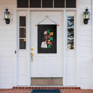 African American Nurse Garden Flag Joyful Kwanzaa Celebration Gift - Print Your Wear