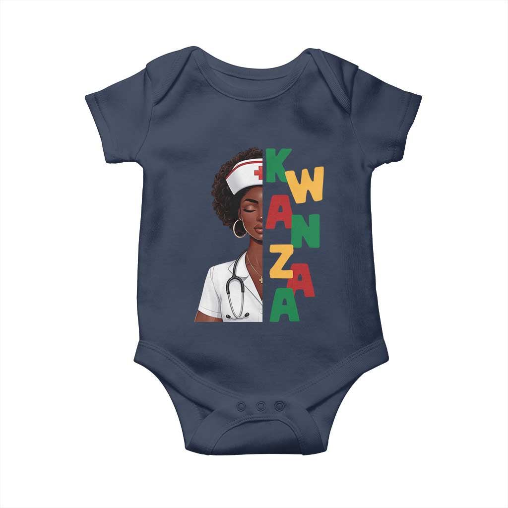 African American Nurse Baby Onesie Joyful Kwanzaa Celebration Gift TS12 Navy Print Your Wear