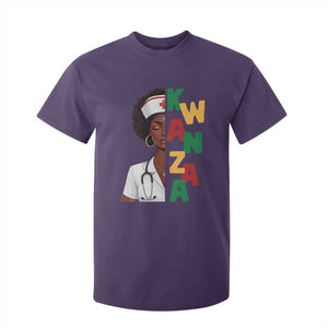 African American Nurse T Shirt For Kid Joyful Kwanzaa Celebration Gift TS12 Purple Print Your Wear