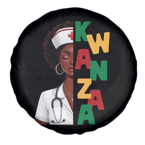 African American Nurse Spare Tire Cover Joyful Kwanzaa Celebration Gift - Print Your Wear