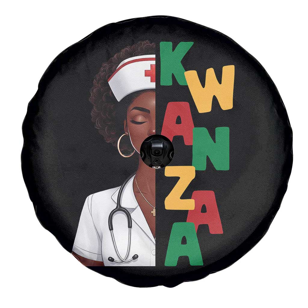African American Nurse Spare Tire Cover Joyful Kwanzaa Celebration Gift TS12 Print Your Wear
