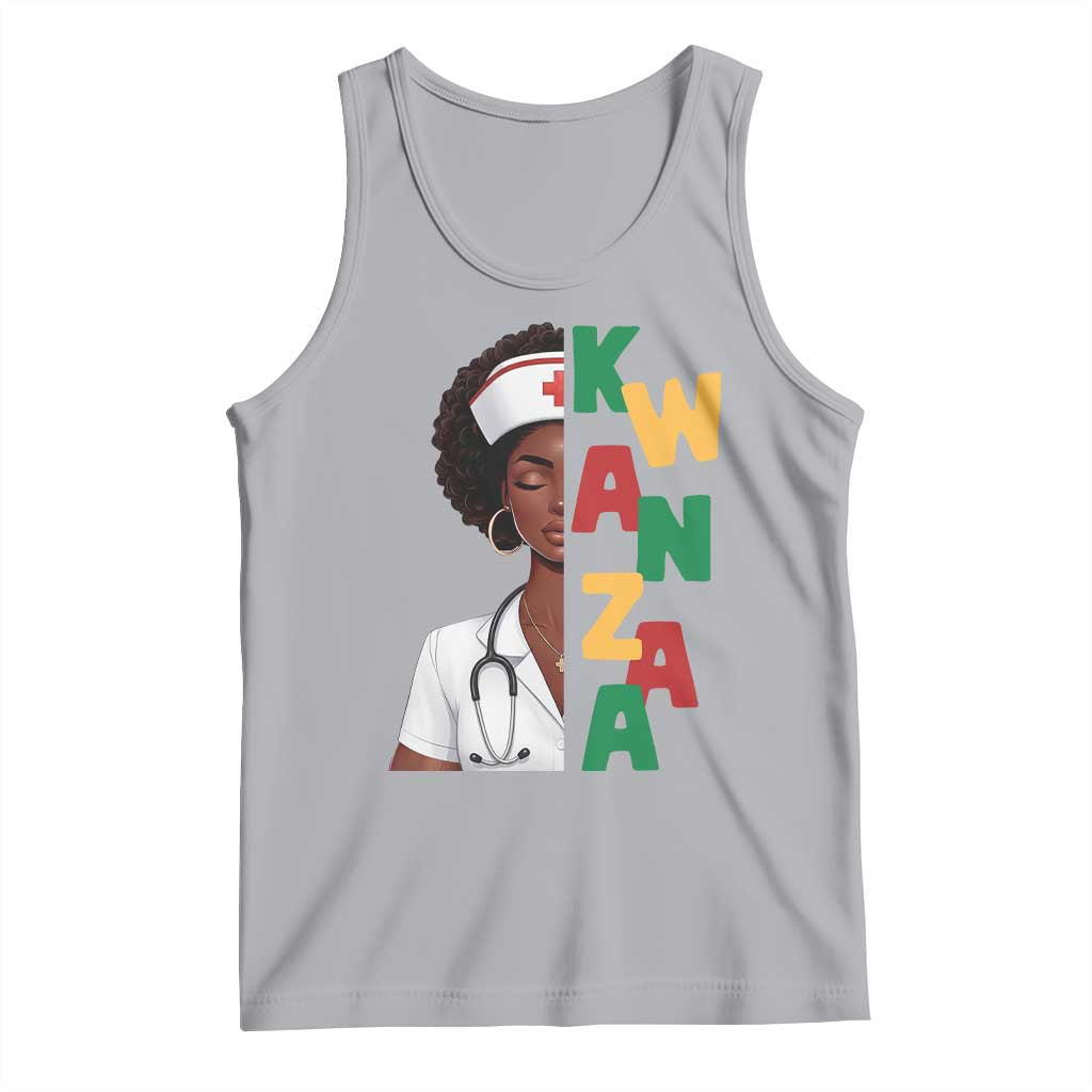 African American Nurse Tank Top Joyful Kwanzaa Celebration Gift - Print Your Wear