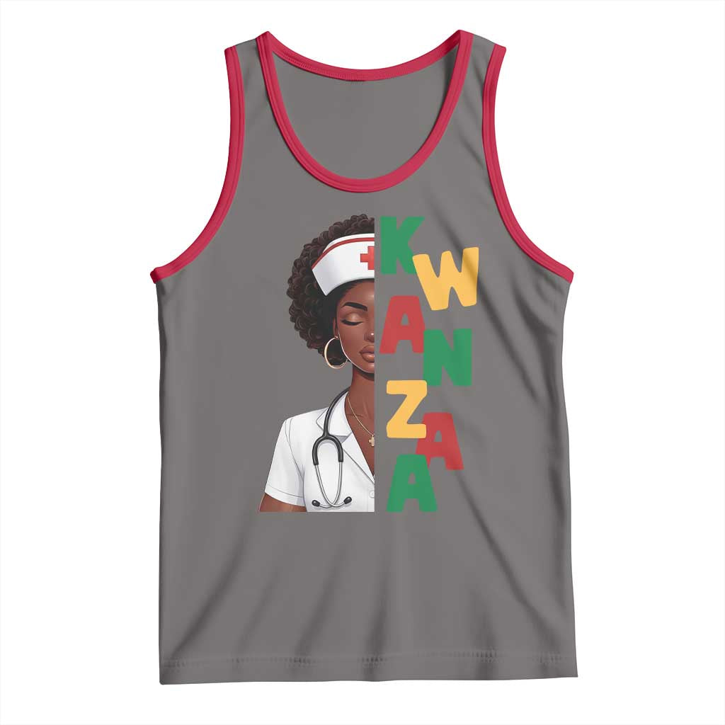 African American Nurse Tank Top Joyful Kwanzaa Celebration Gift - Print Your Wear