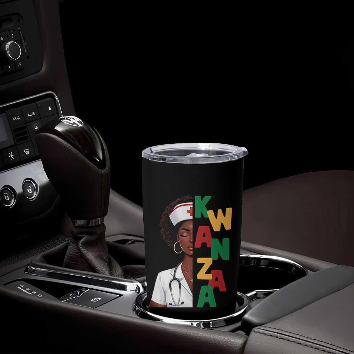 African American Nurse Tumbler Cup Joyful Kwanzaa Celebration Gift - Print Your Wear