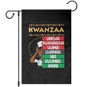 7 Principles Of Kwanzaa Garden Flag Nurse Pride African American Heritage Gift TS12 Black Print Your Wear