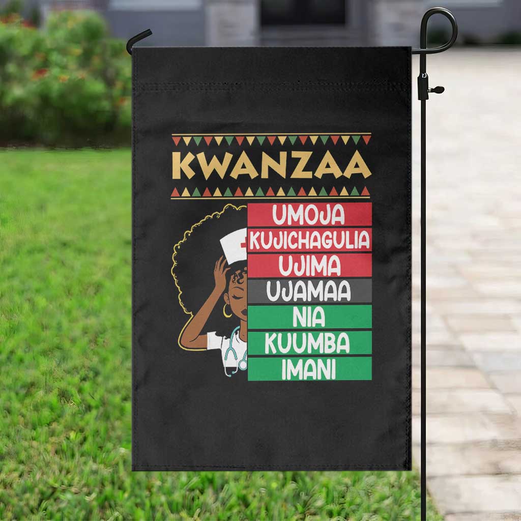 7 Principles Of Kwanzaa Garden Flag Nurse Pride African American Heritage Gift TS12 Print Your Wear