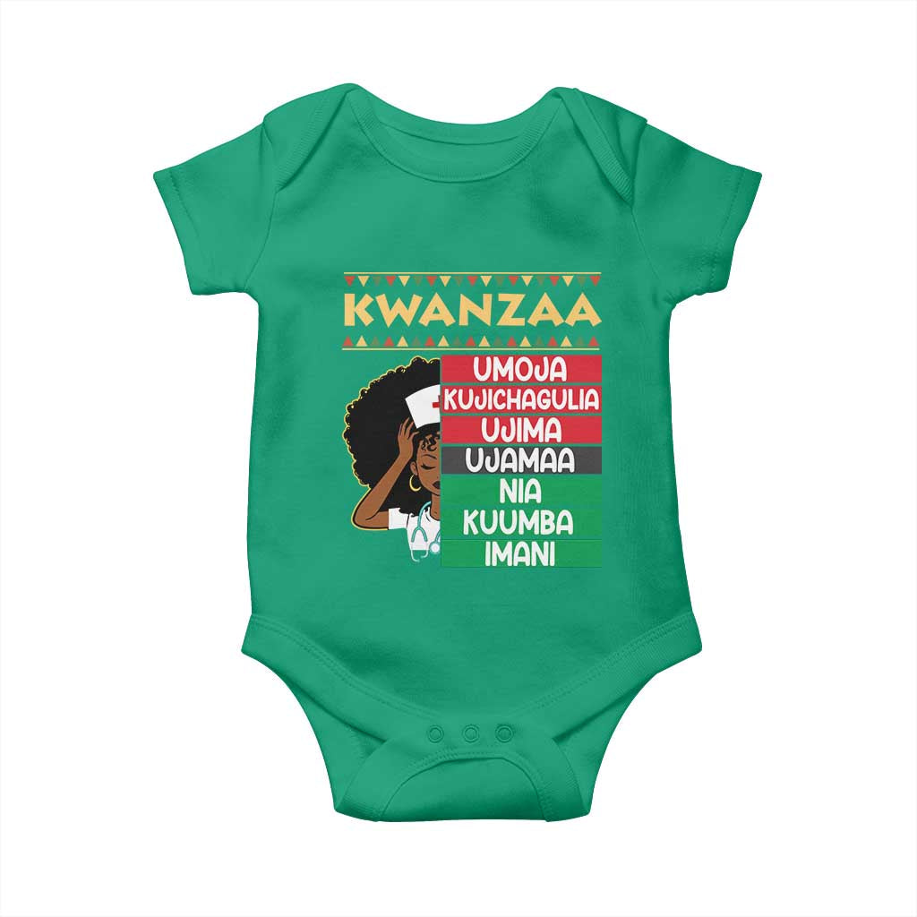 7 Principles Of Kwanzaa Baby Onesie Nurse Pride African American Heritage Gift TS12 Irish Green Print Your Wear