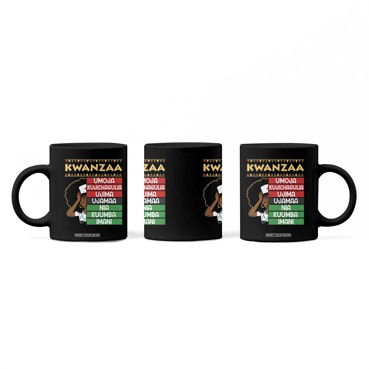 7 Principles Of Kwanzaa Coffee Mug Nurse Pride African American Heritage Gift TS12 Print Your Wear