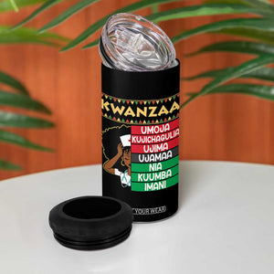 7 Principles Of Kwanzaa 4 in 1 Can Cooler Tumbler Nurse Pride African American Heritage Gift TS12 Print Your Wear