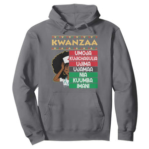 7 Principles Of Kwanzaa Hoodie Nurse Pride African American Heritage Gift TS12 Charcoal Print Your Wear