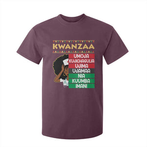 7 Principles Of Kwanzaa T Shirt For Kid Nurse Pride African American Heritage Gift TS12 Maroon Print Your Wear