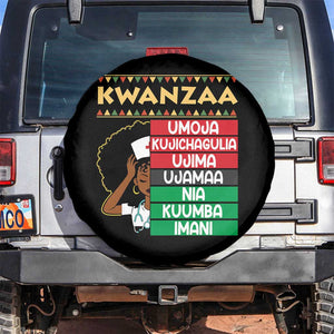 7 Principles Of Kwanzaa Spare Tire Cover Nurse Pride African American Heritage Gift TS12 No hole Black Print Your Wear