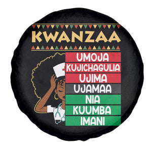 7 Principles Of Kwanzaa Spare Tire Cover Nurse Pride African American Heritage Gift TS12 Print Your Wear