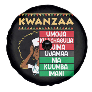 7 Principles Of Kwanzaa Spare Tire Cover Nurse Pride African American Heritage Gift TS12 Print Your Wear