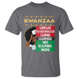 7 Principles Of Kwanzaa T Shirt Nurse Pride African American Heritage Gift TS12 Charcoal Print Your Wear
