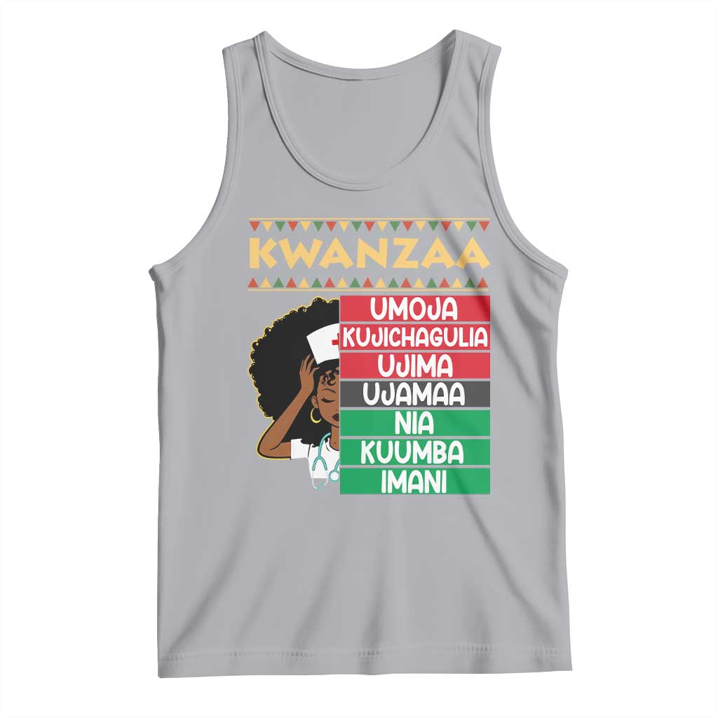 7 Principles Of Kwanzaa Tank Top Nurse Pride African American Heritage Gift TS12 Athletic Heather Print Your Wear