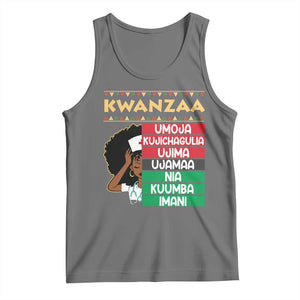 7 Principles Of Kwanzaa Tank Top Nurse Pride African American Heritage Gift TS12 Black Heather Print Your Wear