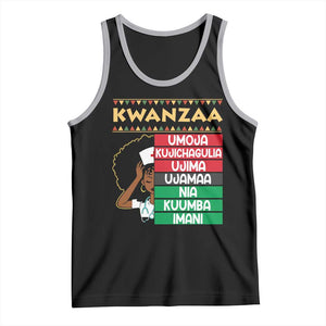 7 Principles Of Kwanzaa Tank Top Nurse Pride African American Heritage Gift TS12 Black Athletic Heather Print Your Wear