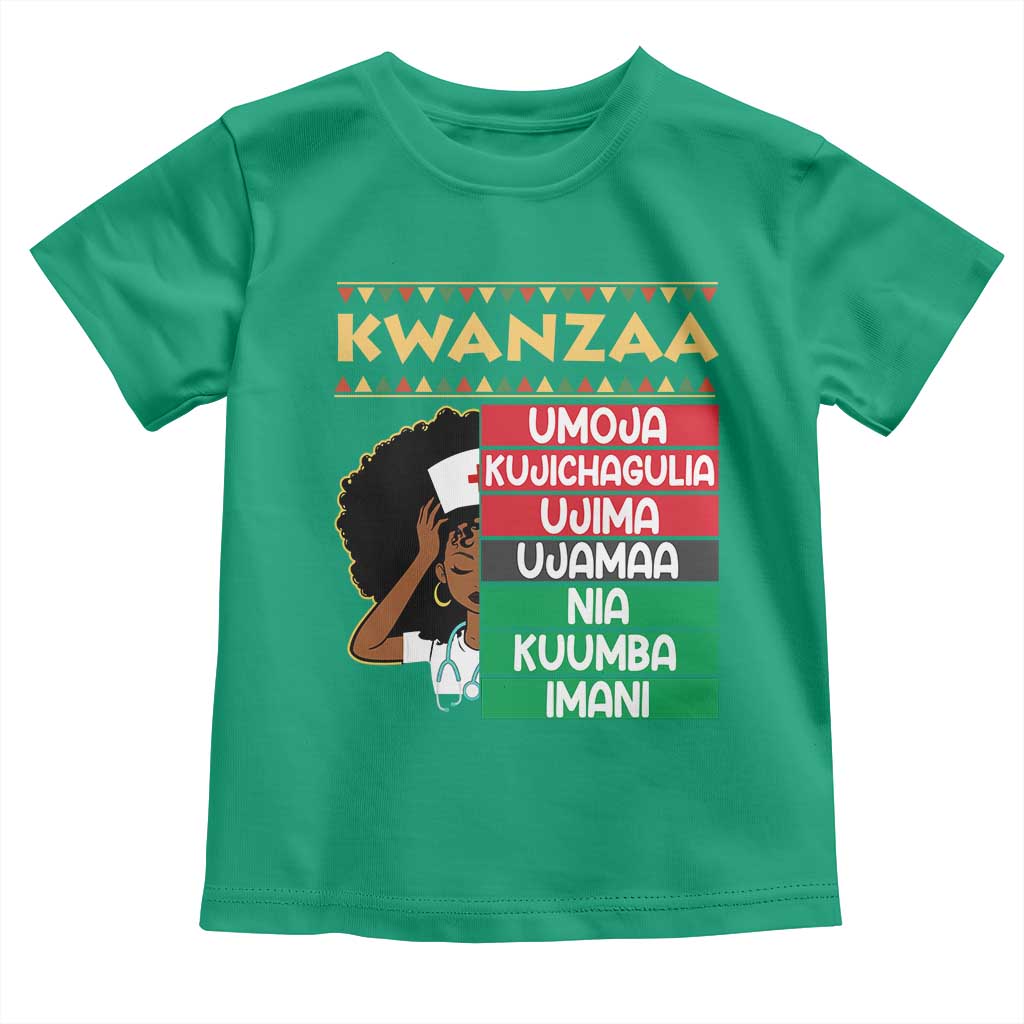 7 Principles Of Kwanzaa Toddler T Shirt Nurse Pride African American Heritage Gift TS12 Irish Green Print Your Wear