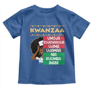 7 Principles Of Kwanzaa Toddler T Shirt Nurse Pride African American Heritage Gift TS12 Royal Blue Print Your Wear