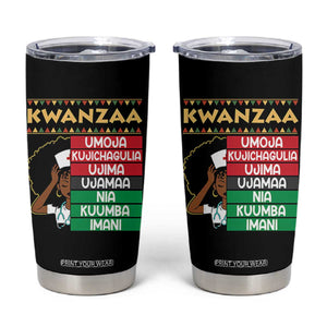 7 Principles Of Kwanzaa Tumbler Cup Nurse Pride African American Heritage Gift TS12 Black Print Your Wear
