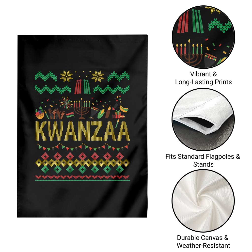 Funny Kwanzaa Celebration Ugly Sweater Garden Flag African Heritage Holiday Gift TS12 Print Your Wear