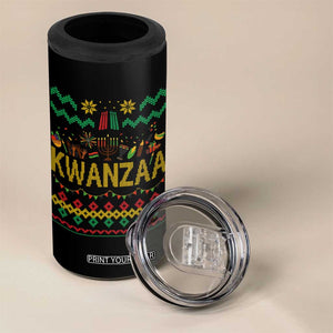 Funny Kwanzaa Celebration Ugly Sweater 4 in 1 Can Cooler Tumbler African Heritage Holiday Gift TS12 Print Your Wear
