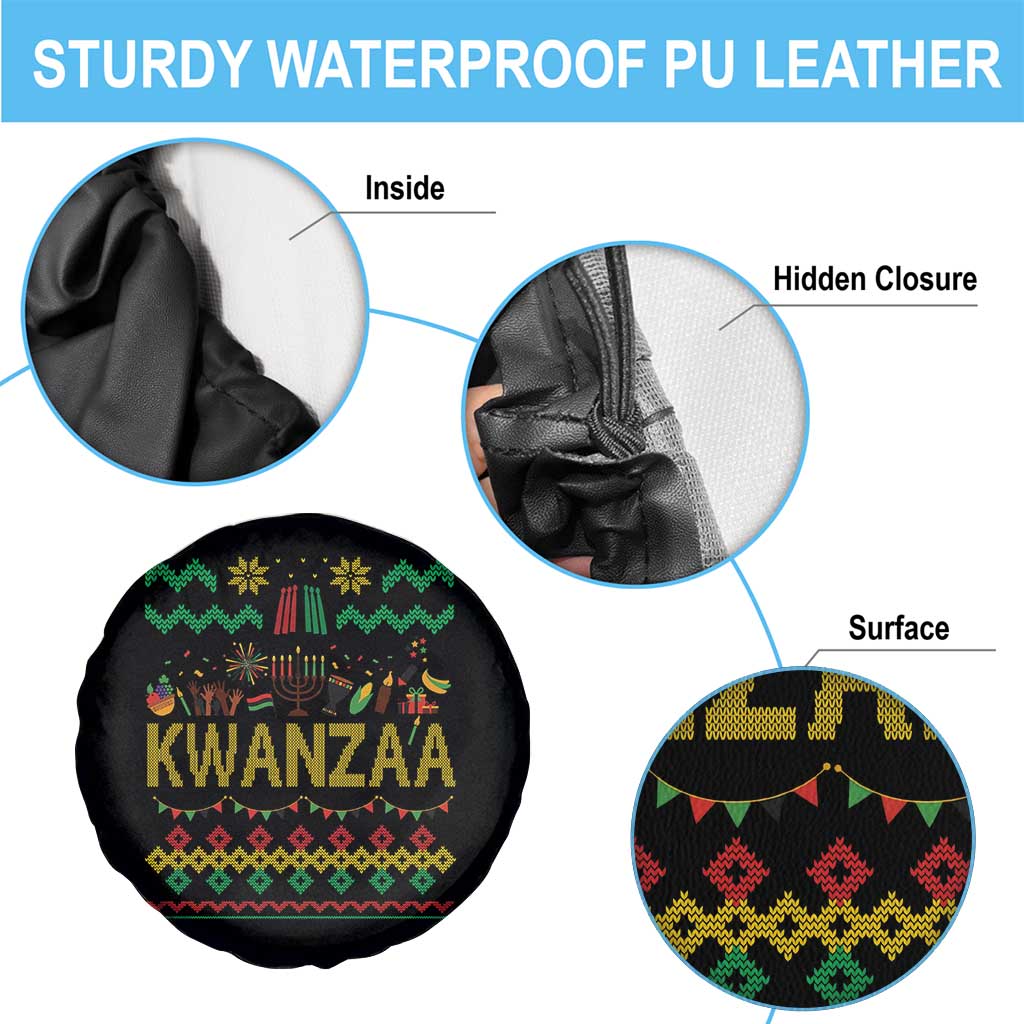Funny Kwanzaa Celebration Ugly Sweater Spare Tire Cover African Heritage Holiday Gift TS12 Print Your Wear