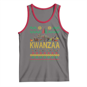 Funny Kwanzaa Celebration Ugly Sweater Tank Top African Heritage Holiday Gift TS12 Deep Heather Red Print Your Wear