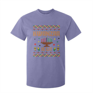 Funny Kwanzaa Is Lit T Shirt For Kid Ugly Sweater African Heritage Holiday Gift TS12 Violet Print Your Wear