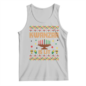Funny Kwanzaa Is Lit Tank Top Ugly Sweater African Heritage Holiday Gift TS12 Ash Print Your Wear