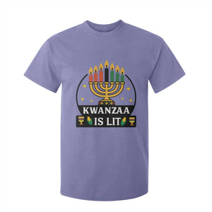 Kwanzaa Is Lit T Shirt For Kid Funny African American Holiday Gift TS12 Violet Print Your Wear