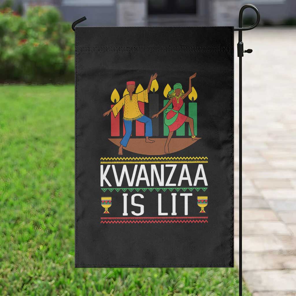 Funny Kwanzaa Is Lit Garden Flag Festival Of Lights African Heritage Gift TS12 Print Your Wear