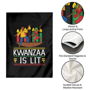 Funny Kwanzaa Is Lit Garden Flag Festival Of Lights African Heritage Gift TS12 Print Your Wear
