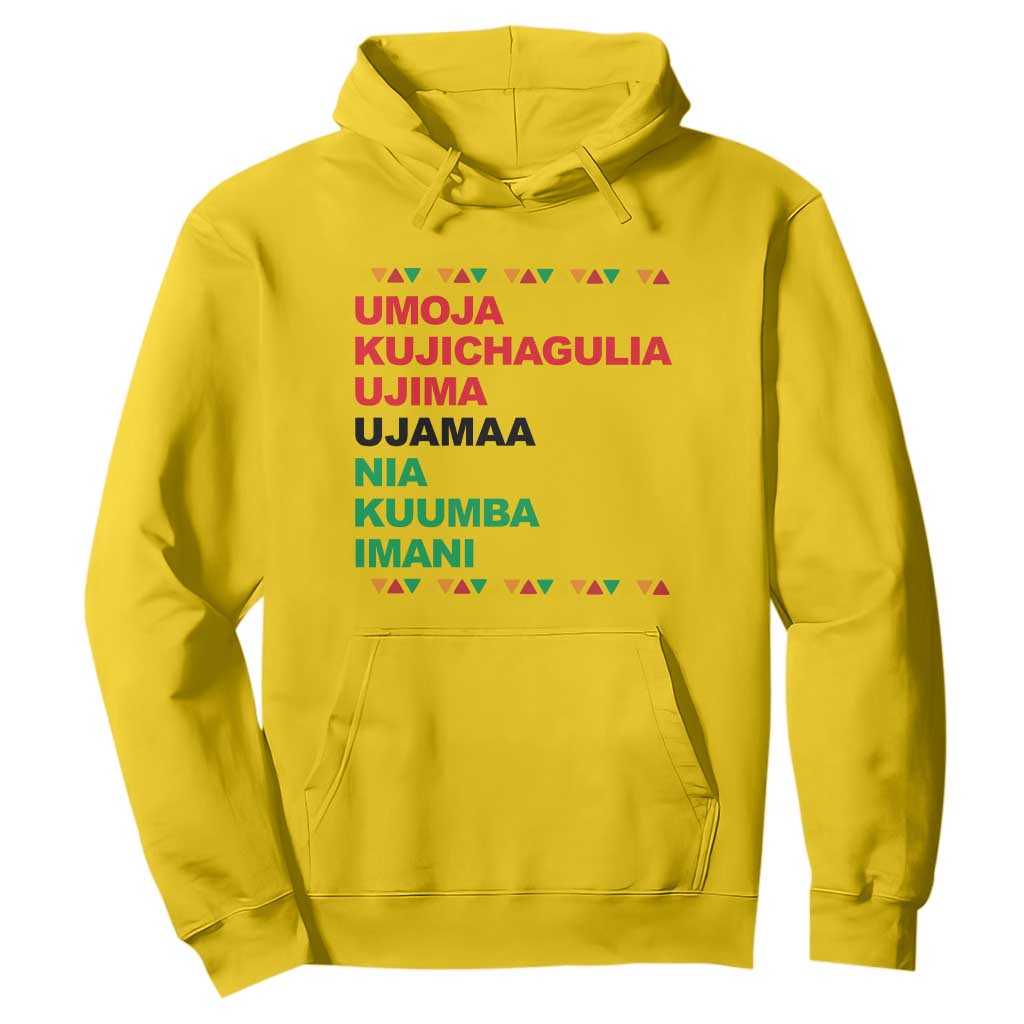 7 Principles Of Kwanzaa Hoodie African American Holiday Gift TS12 Daisy Print Your Wear