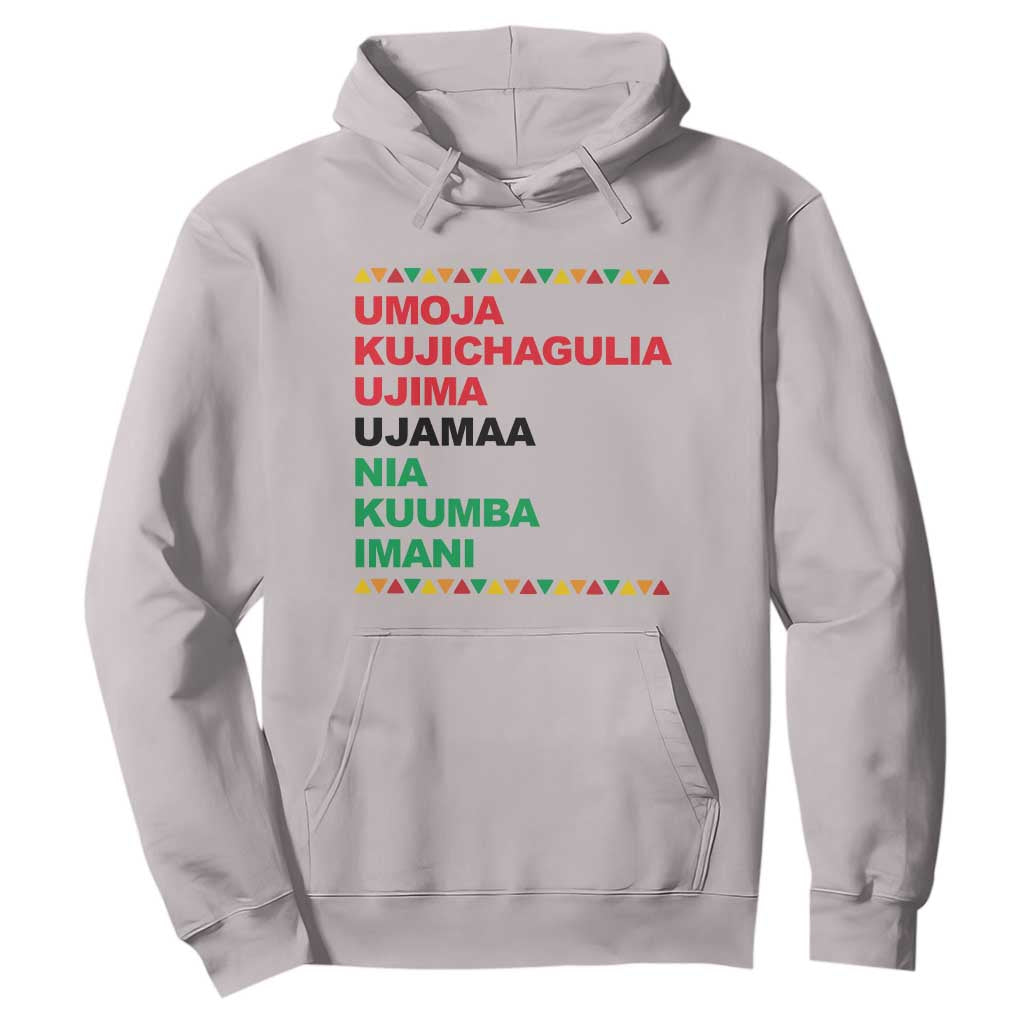 7 Principles Of Kwanzaa Hoodie African American Holiday Gift TS12 Ice Gray Print Your Wear