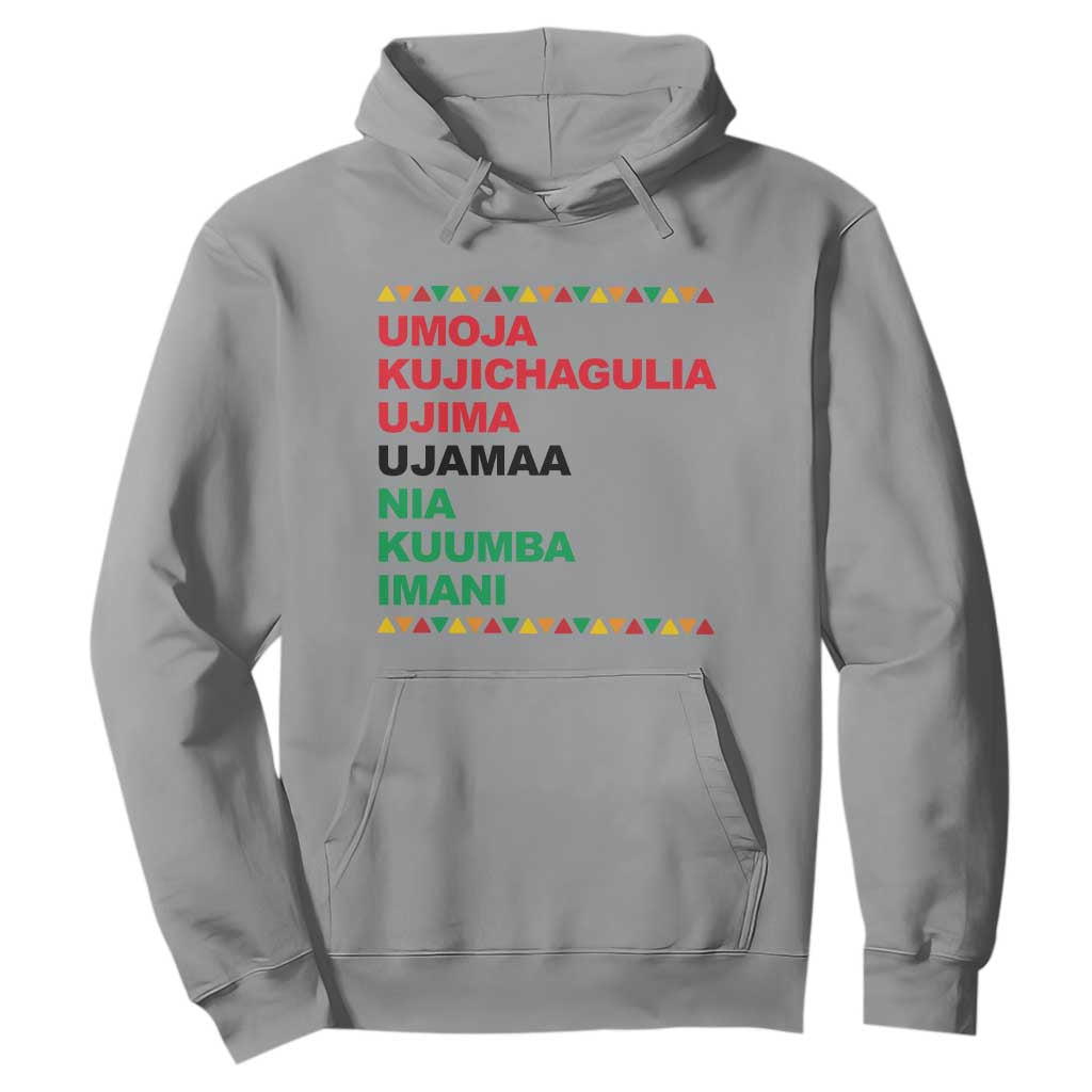 7 Principles Of Kwanzaa Hoodie African American Holiday Gift TS12 Sport Gray Print Your Wear