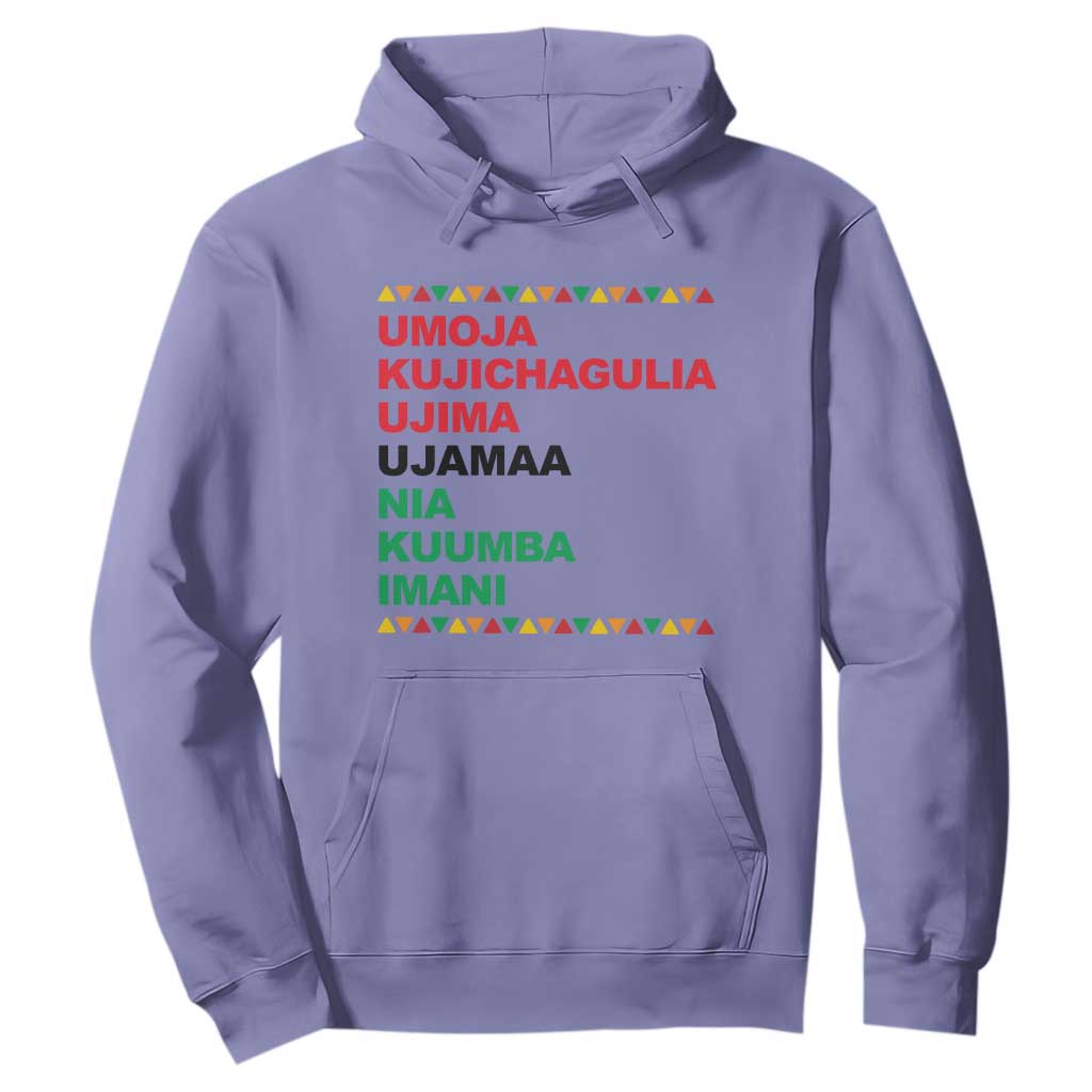 7 Principles Of Kwanzaa Hoodie African American Holiday Gift TS12 Violet Print Your Wear