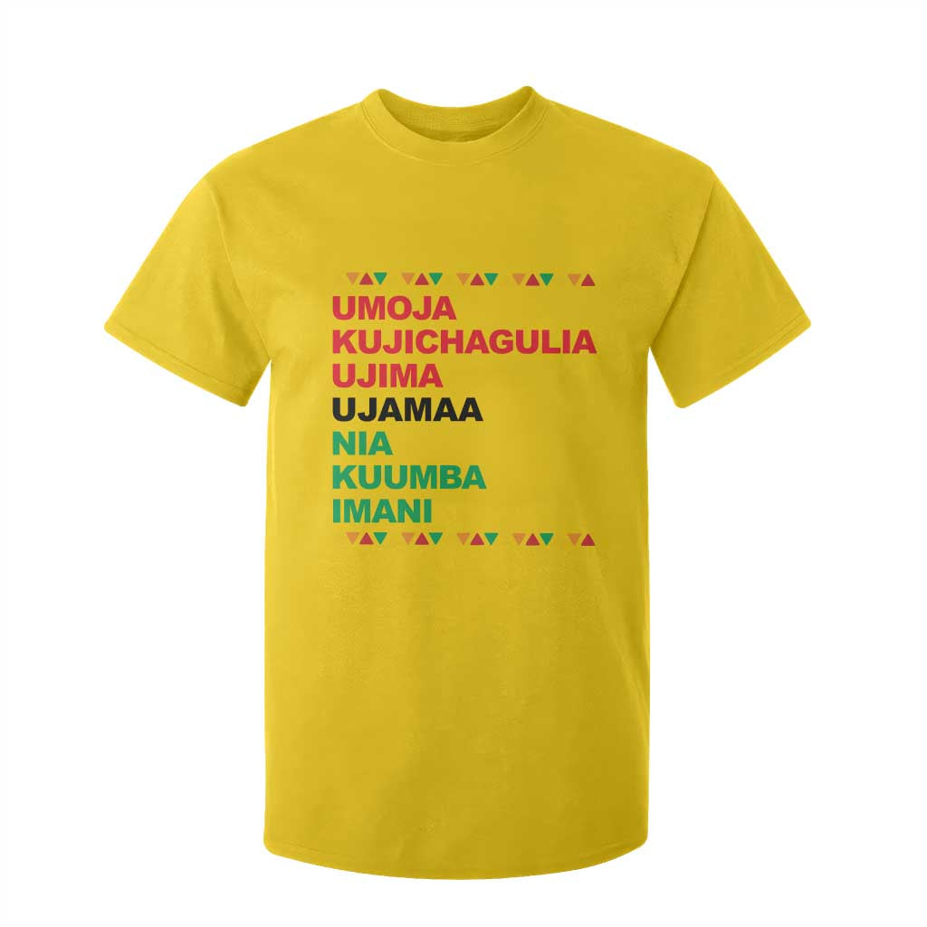 7 Principles Of Kwanzaa T Shirt For Kid African American Holiday Gift TS12 Daisy Print Your Wear