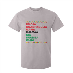 7 Principles Of Kwanzaa T Shirt For Kid African American Holiday Gift TS12 Ice Gray Print Your Wear